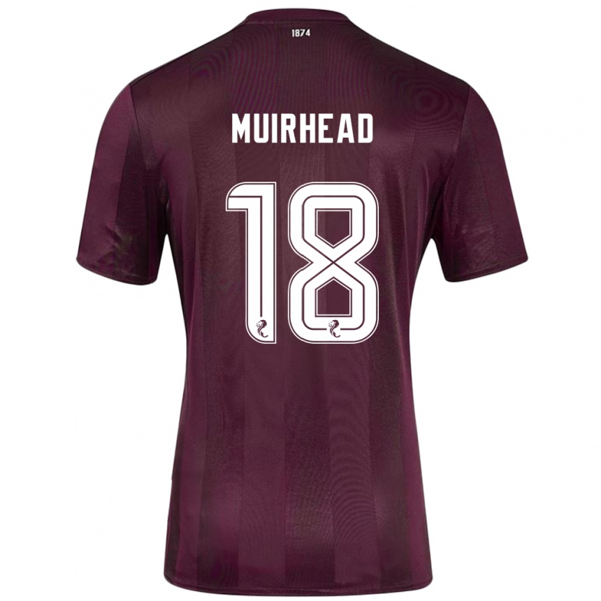 Vaikiškas Owen Muirhead #18 Burgundija Namų Marškinėliai 2024/25 T-Shirt