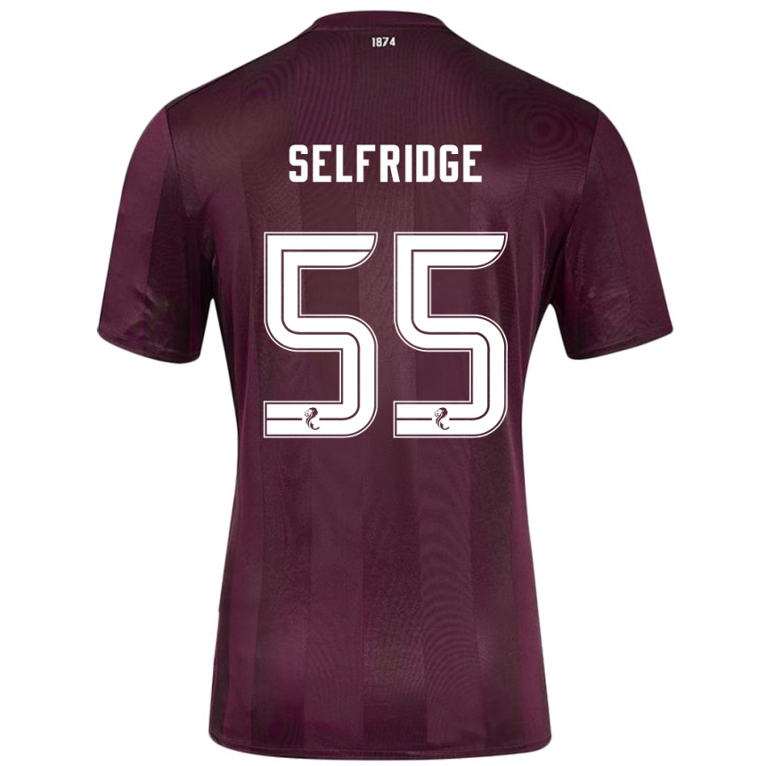 Vaikiškas Louis Selfridge #55 Burgundija Namų Marškinėliai 2024/25 T-Shirt