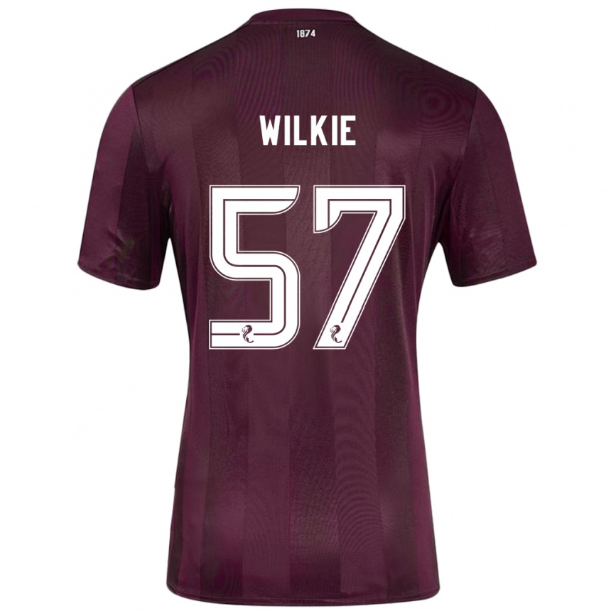 Vaikiškas Coupar Wilkie #57 Burgundija Namų Marškinėliai 2024/25 T-Shirt