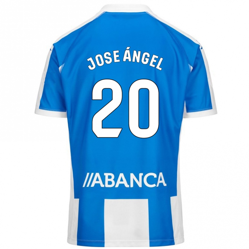 Vaikiškas José Ángel Jurado #20 Mėlyna Balta Namų Marškinėliai 2024/25 T-Shirt