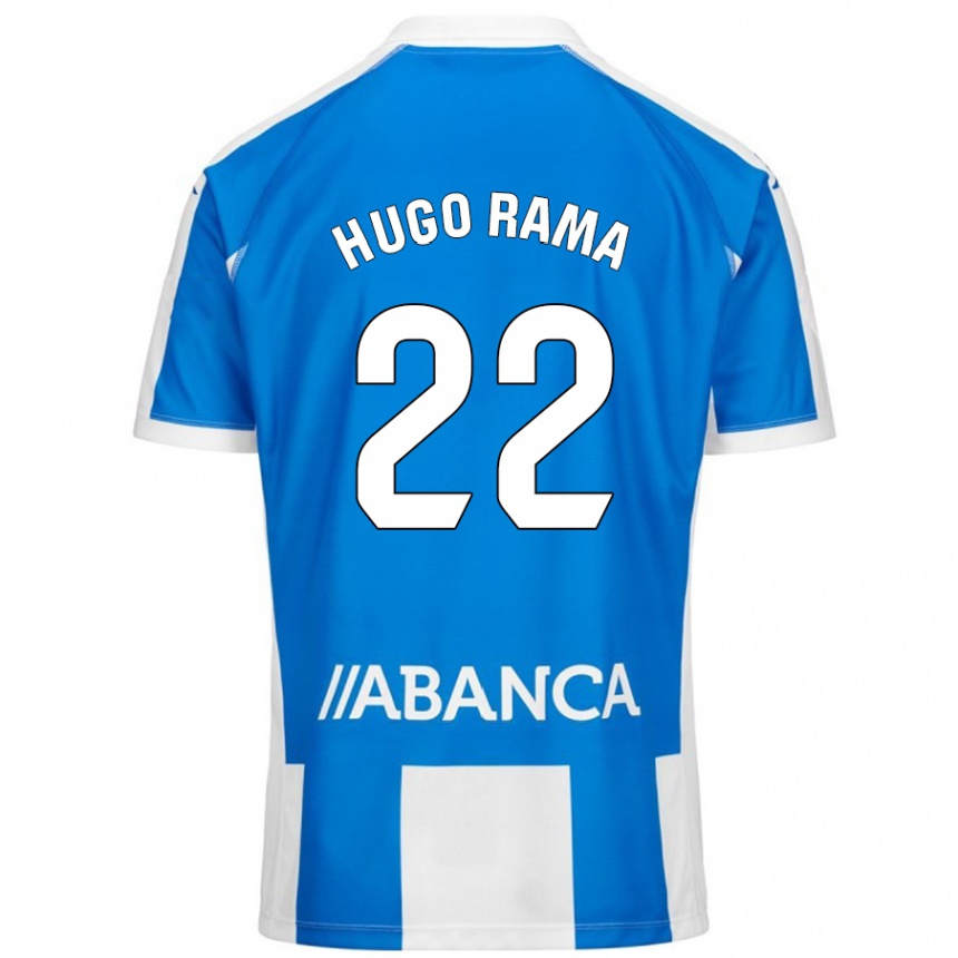 Vaikiškas Hugo Rama #22 Mėlyna Balta Namų Marškinėliai 2024/25 T-Shirt