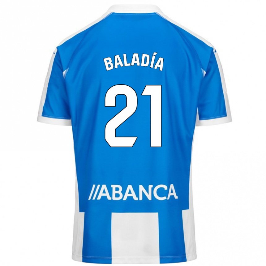 Vaikiškas Álvaro Baladía #21 Mėlyna Balta Namų Marškinėliai 2024/25 T-Shirt