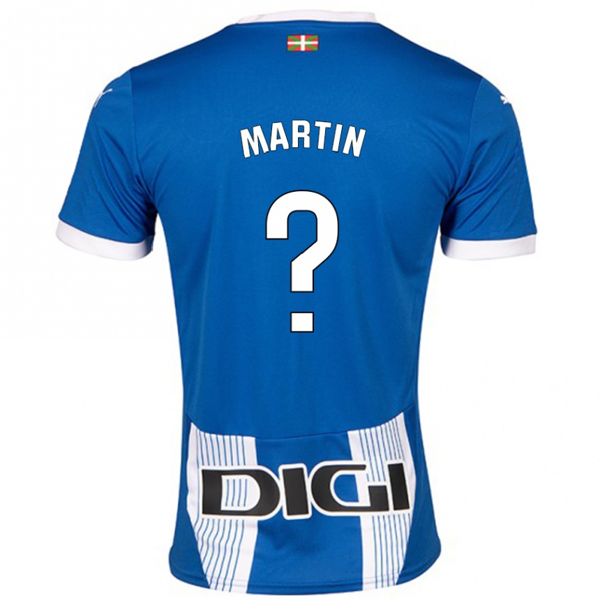 Vaikiškas Carlos Martin #0 Mėlyna Namų Marškinėliai 2024/25 T-Shirt