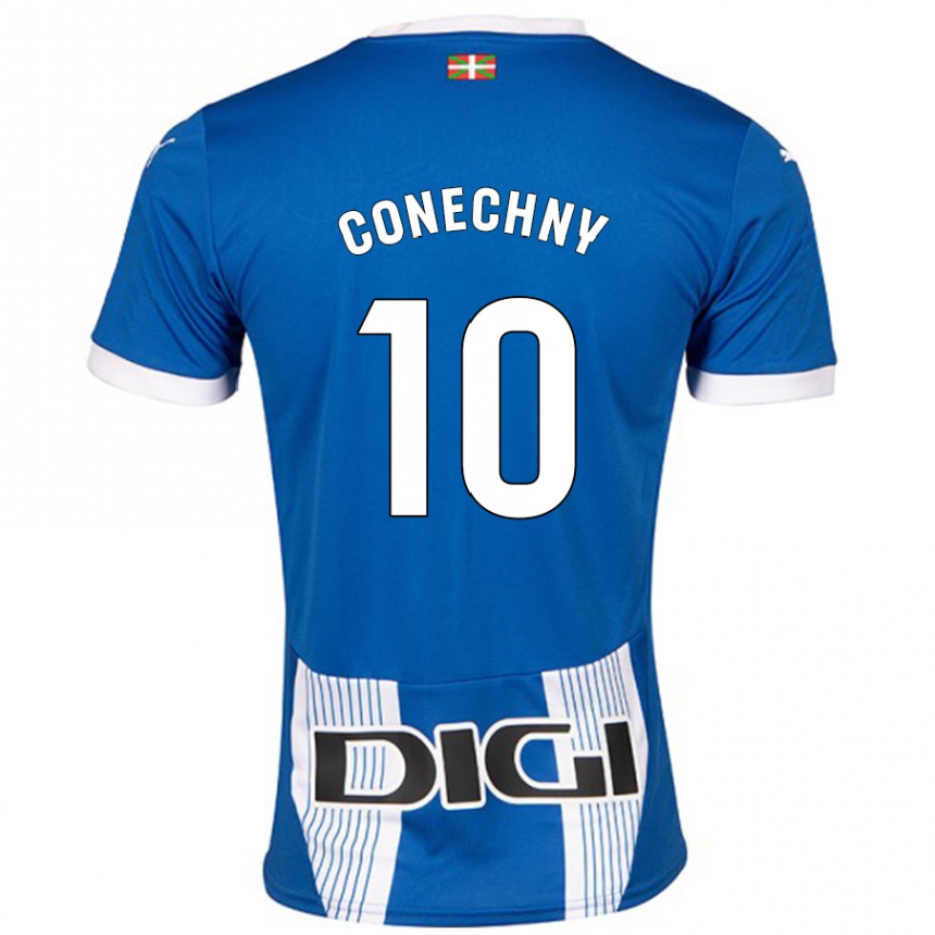 Vaikiškas Tomás Conechny #10 Mėlyna Namų Marškinėliai 2024/25 T-Shirt