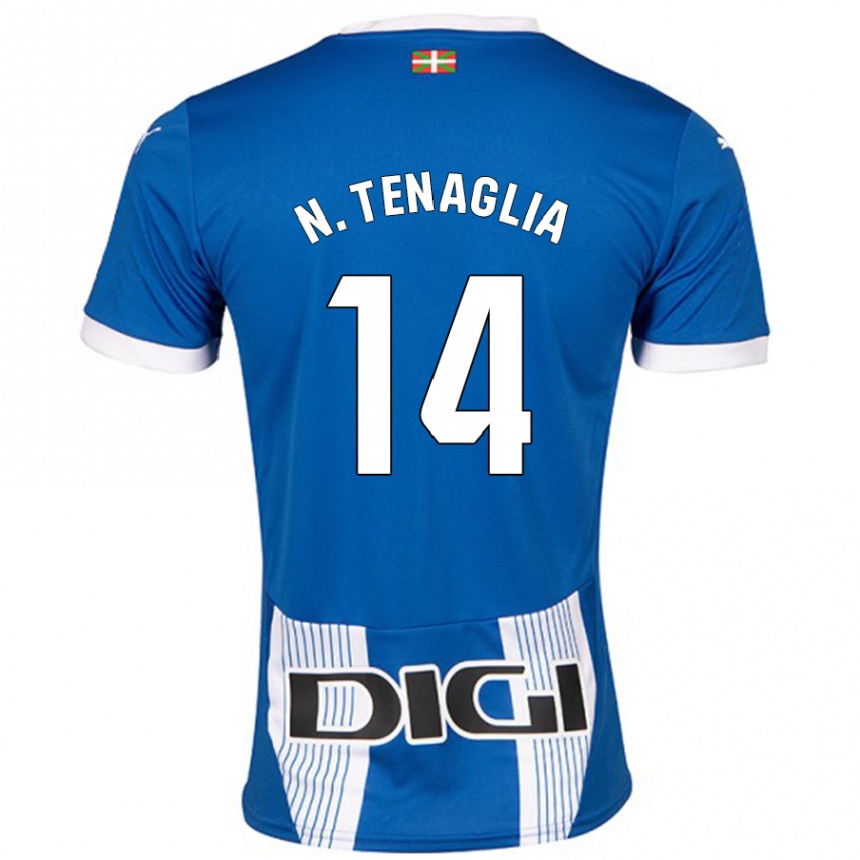 Vaikiškas Nahuel Tenaglia #14 Mėlyna Namų Marškinėliai 2024/25 T-Shirt