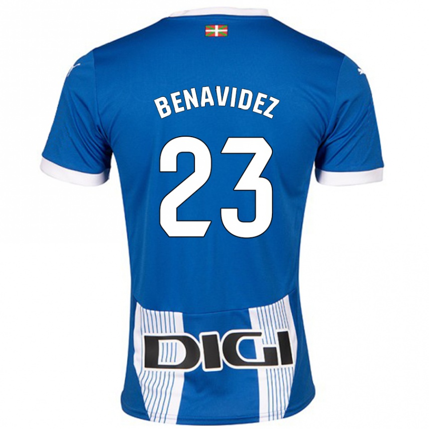 Vaikiškas Carlos Benavidez #23 Mėlyna Namų Marškinėliai 2024/25 T-Shirt