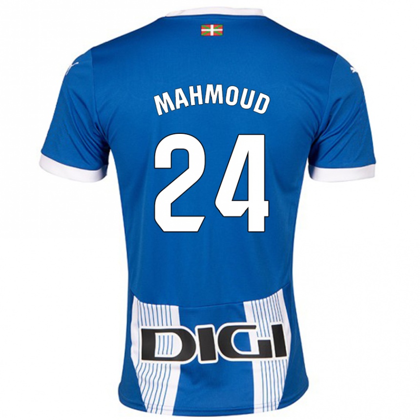 Vaikiškas Abdallahi Mahmoud #24 Mėlyna Namų Marškinėliai 2024/25 T-Shirt