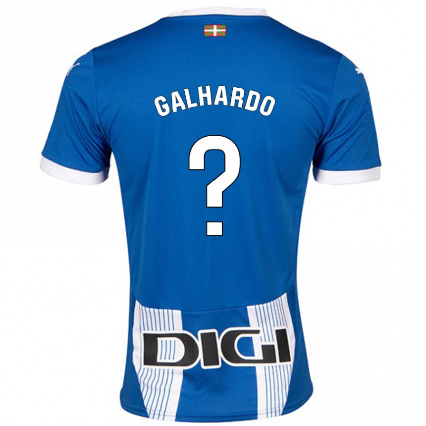 Vaikiškas Tiago Galhardo #0 Mėlyna Namų Marškinėliai 2024/25 T-Shirt