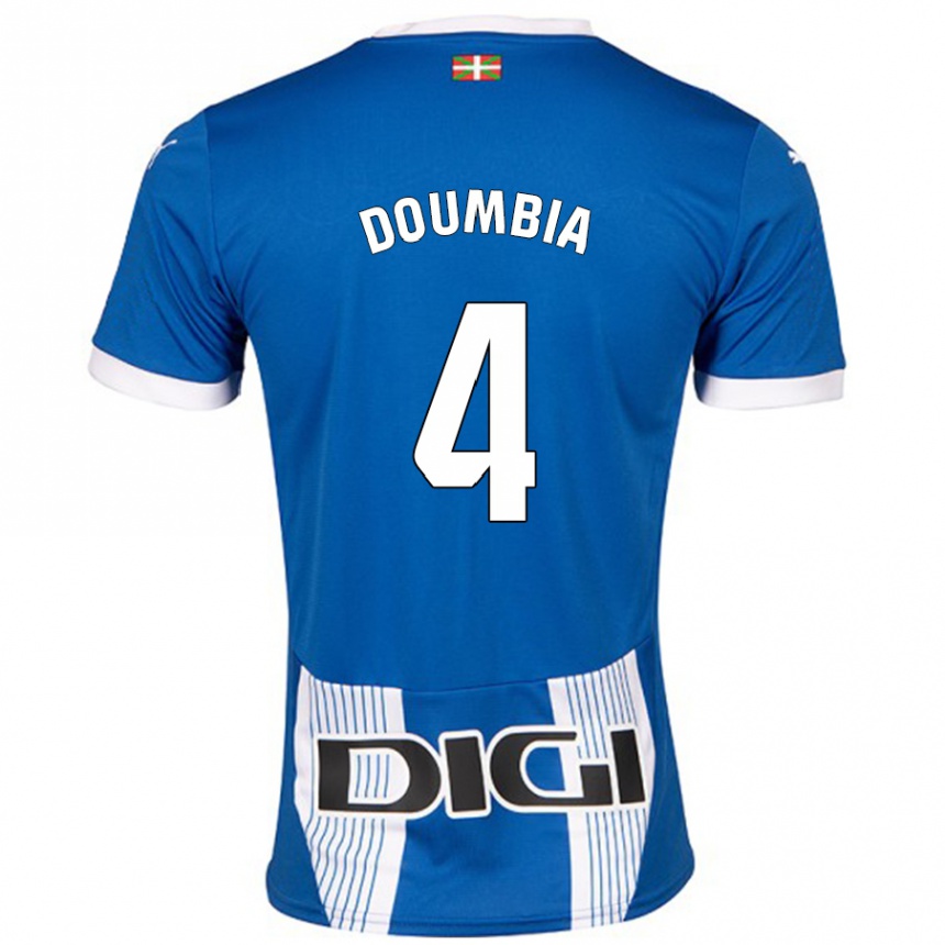 Vaikiškas Daouda Doumbia #4 Mėlyna Namų Marškinėliai 2024/25 T-Shirt