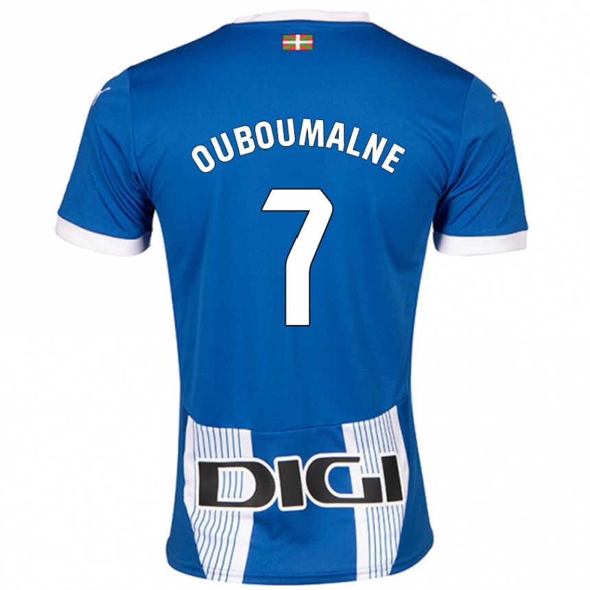 Vaikiškas Ibra Ouboumalne #7 Mėlyna Namų Marškinėliai 2024/25 T-Shirt