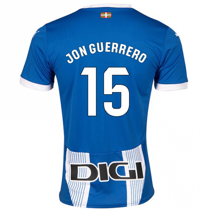 Vaikiškas Julen Jon Guerrero #15 Mėlyna Namų Marškinėliai 2024/25 T-Shirt