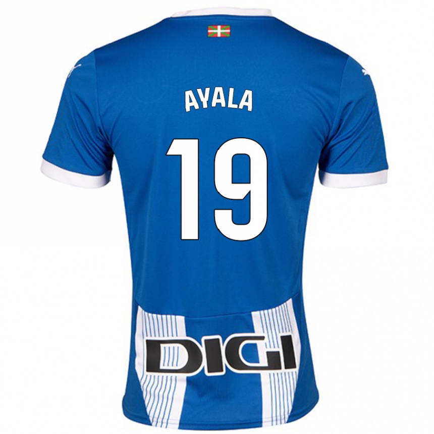 Vaikiškas Axel Ayala #19 Mėlyna Namų Marškinėliai 2024/25 T-Shirt