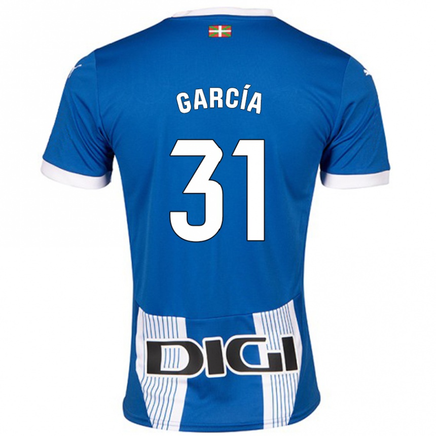 Vaikiškas Gaizka García #31 Mėlyna Namų Marškinėliai 2024/25 T-Shirt