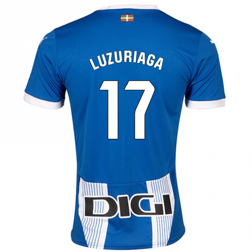 Vaikiškas Judith Luzuriaga #17 Mėlyna Namų Marškinėliai 2024/25 T-Shirt