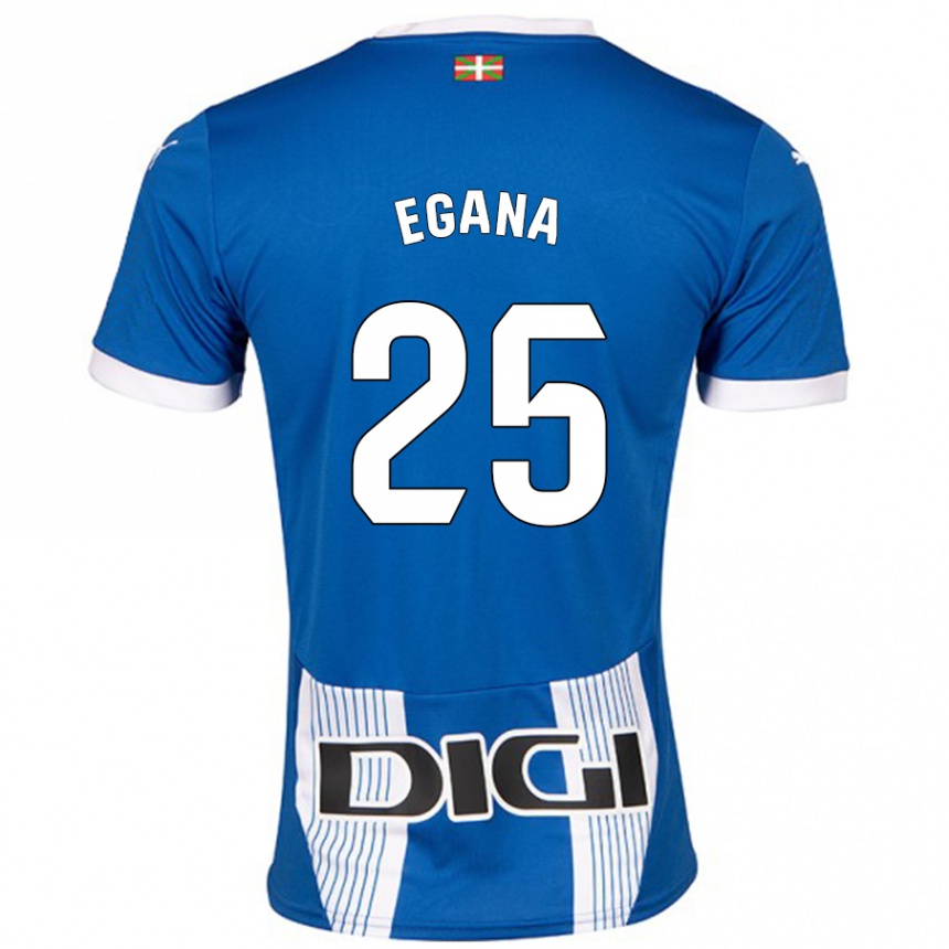 Vaikiškas Eider Egaña #25 Mėlyna Namų Marškinėliai 2024/25 T-Shirt