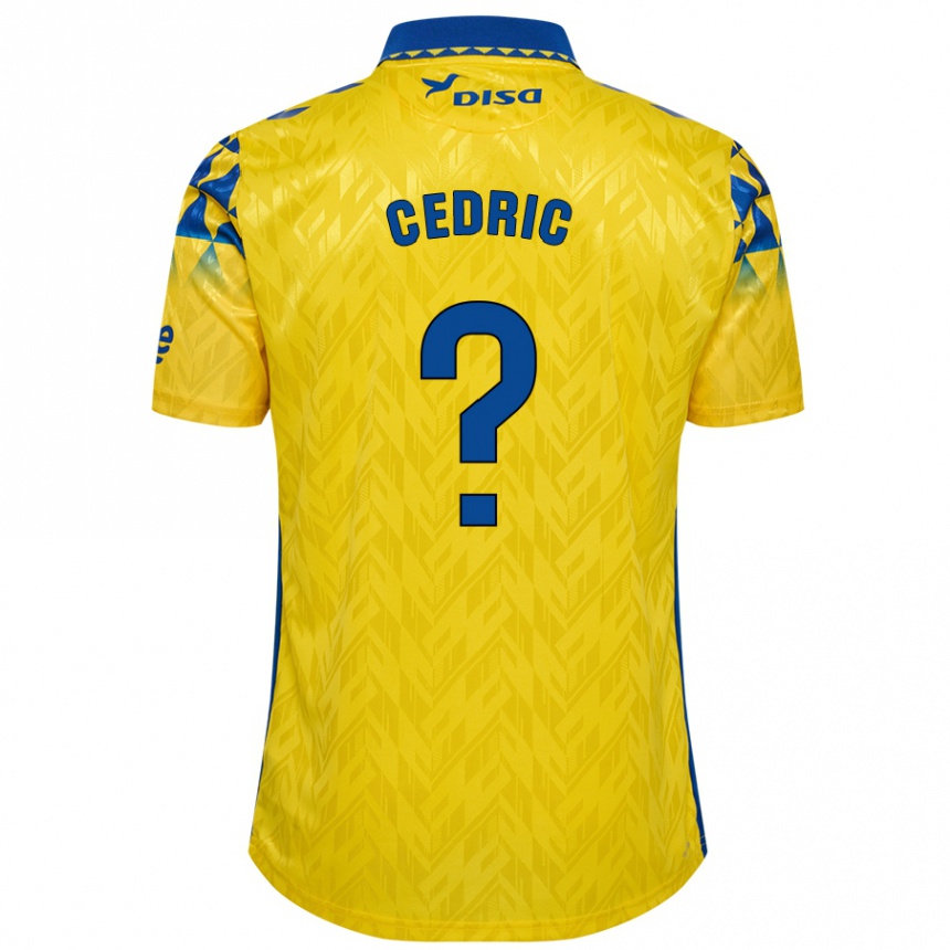 Vaikiškas Iván Cédric #0 Geltona Mėlyna Namų Marškinėliai 2024/25 T-Shirt