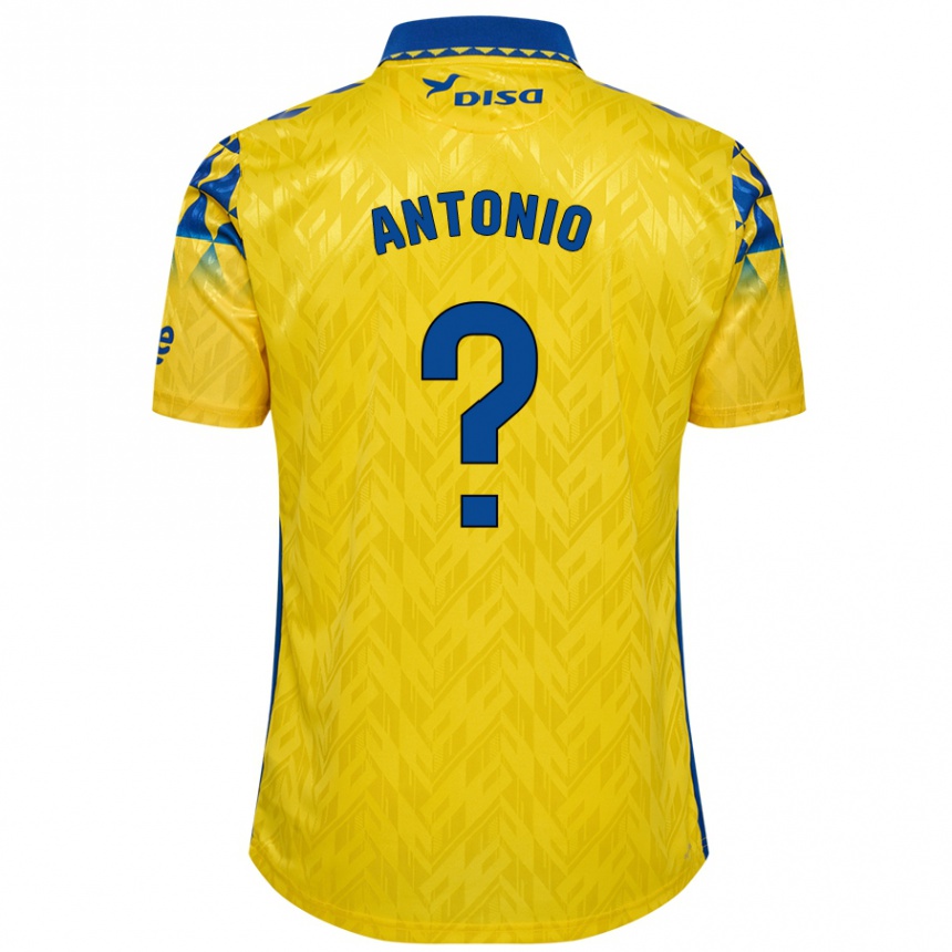 Vaikiškas Antonio Hernández #0 Geltona Mėlyna Namų Marškinėliai 2024/25 T-Shirt