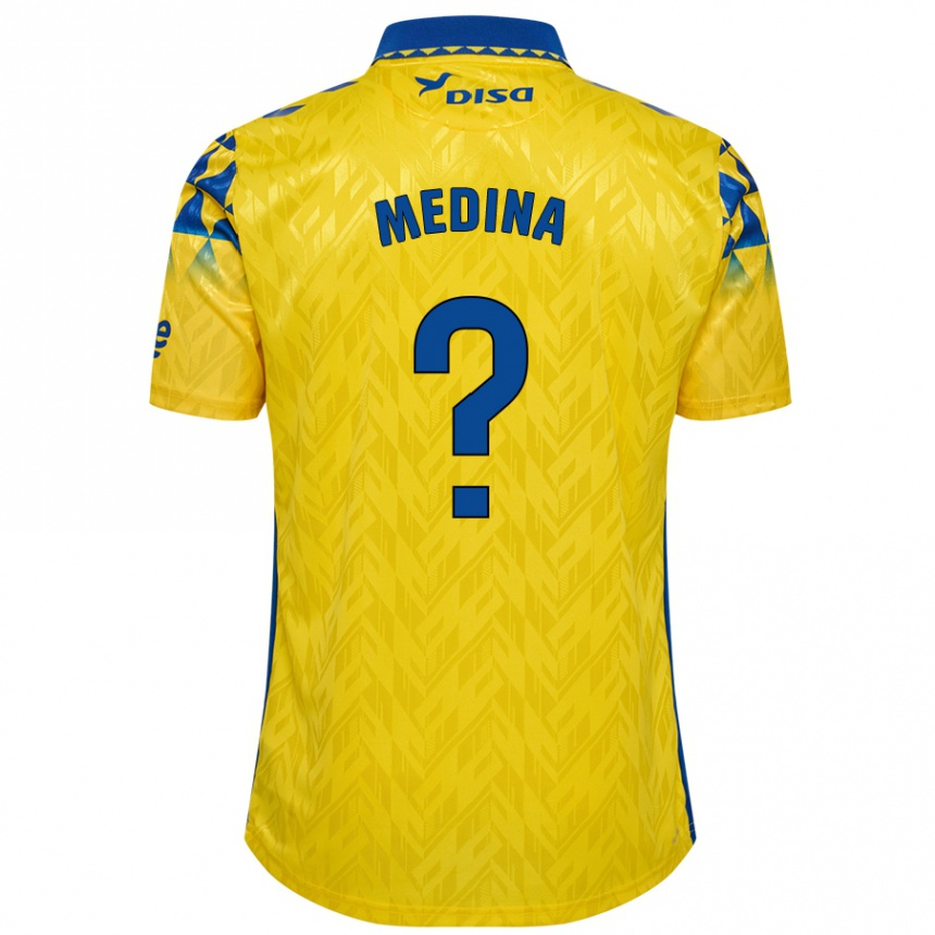 Vaikiškas Tomás Medina #0 Geltona Mėlyna Namų Marškinėliai 2024/25 T-Shirt