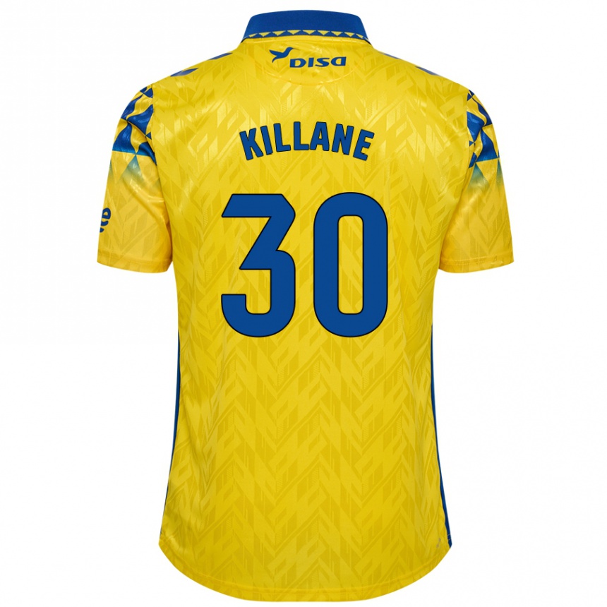 Vaikiškas Álvaro Killane #30 Geltona Mėlyna Namų Marškinėliai 2024/25 T-Shirt