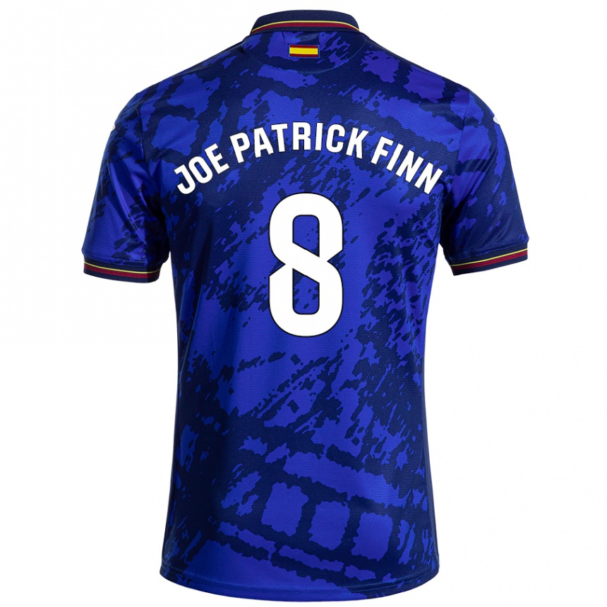 Vaikiškas John Joe Patrick Finn #8 Tamsesnė Mėlyna Namų Marškinėliai 2024/25 T-Shirt