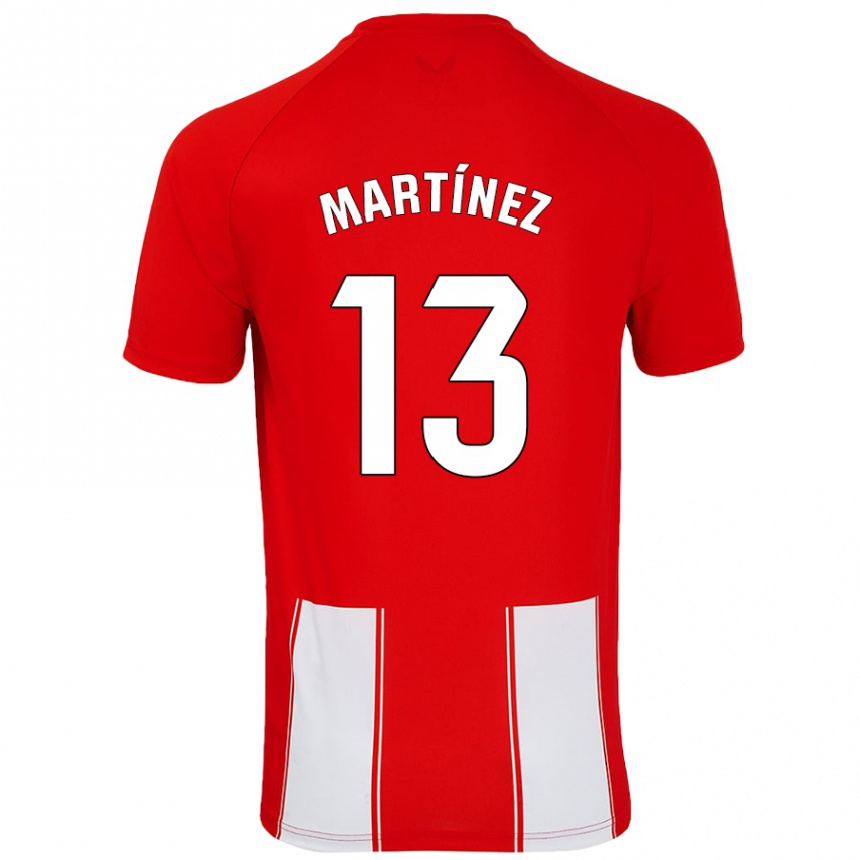 Vaikiškas Fernando Martínez #13 Raudona Balta Namų Marškinėliai 2024/25 T-Shirt