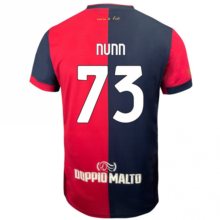 Vaikiškas Jack Nunn #73 Raudona Tamsesnė Mėlyna Namų Marškinėliai 2024/25 T-Shirt