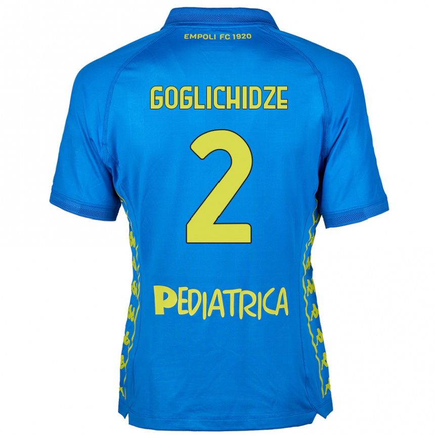 Vaikiškas Saba Goglichidze #2 Mėlyna Namų Marškinėliai 2024/25 T-Shirt