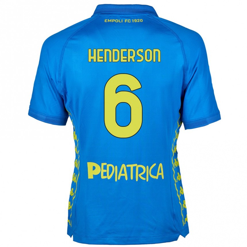 Vaikiškas Liam Henderson #6 Mėlyna Namų Marškinėliai 2024/25 T-Shirt