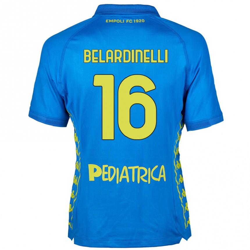 Vaikiškas Luca Belardinelli #16 Mėlyna Namų Marškinėliai 2024/25 T-Shirt