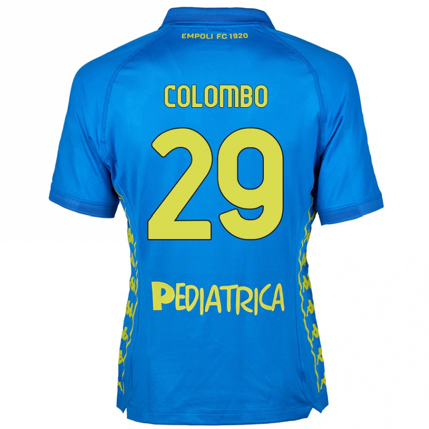 Vaikiškas Lorenzo Colombo #29 Mėlyna Namų Marškinėliai 2024/25 T-Shirt