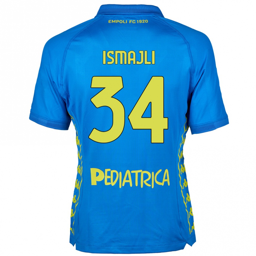 Vaikiškas Ardian Ismajli #34 Mėlyna Namų Marškinėliai 2024/25 T-Shirt