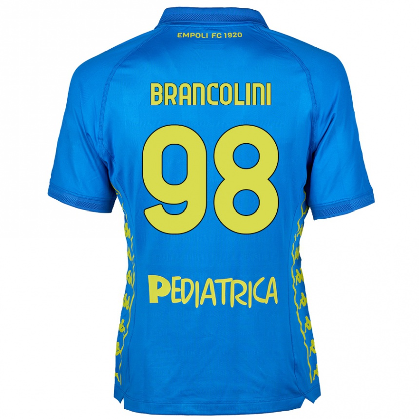 Vaikiškas Federico Brancolini #98 Mėlyna Namų Marškinėliai 2024/25 T-Shirt