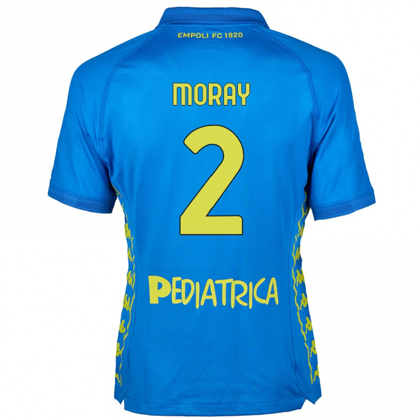 Vaikiškas Jeremy Moray #2 Mėlyna Namų Marškinėliai 2024/25 T-Shirt