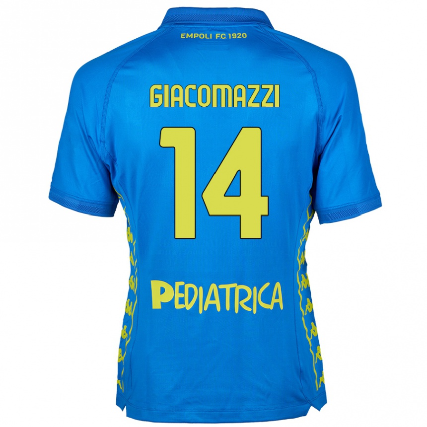 Vaikiškas Sebastián Giacomazzi #14 Mėlyna Namų Marškinėliai 2024/25 T-Shirt