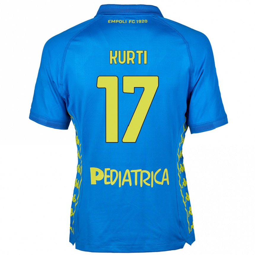 Vaikiškas Adi Kurti #17 Mėlyna Namų Marškinėliai 2024/25 T-Shirt