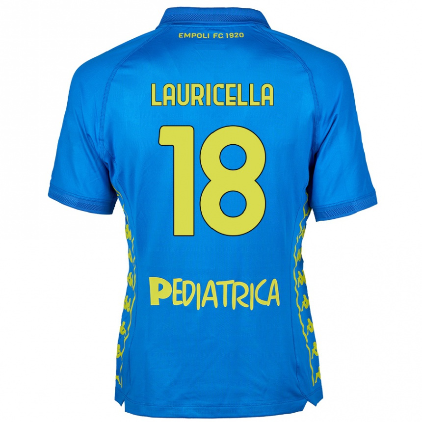 Vaikiškas Giovanni Lauricella #18 Mėlyna Namų Marškinėliai 2024/25 T-Shirt