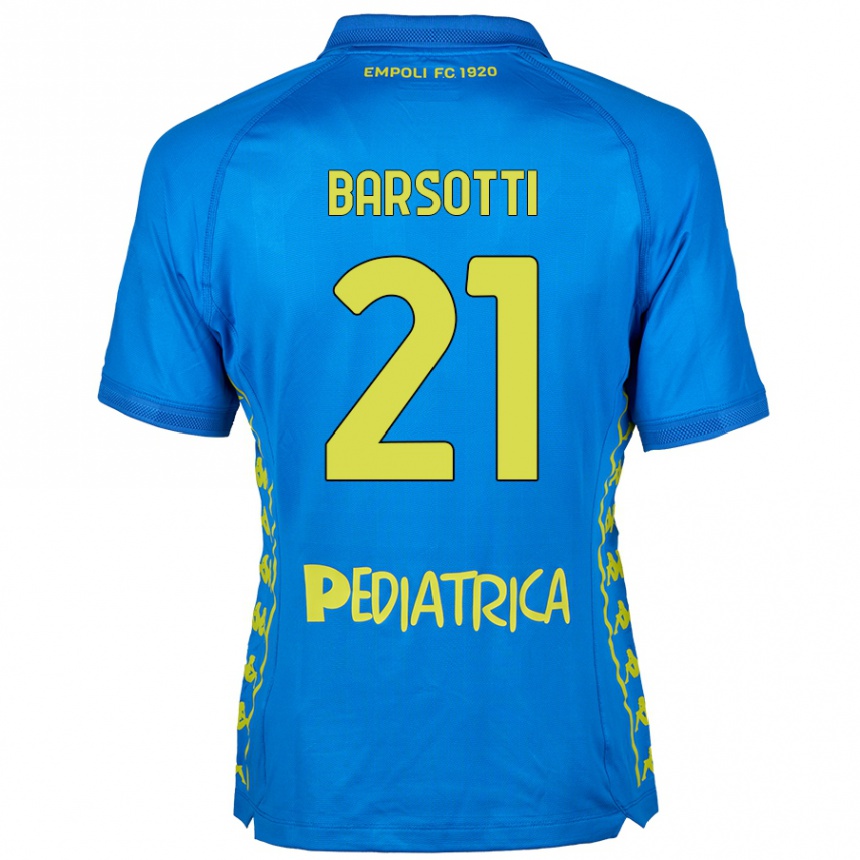 Vaikiškas Leonardo Barsotti #21 Mėlyna Namų Marškinėliai 2024/25 T-Shirt