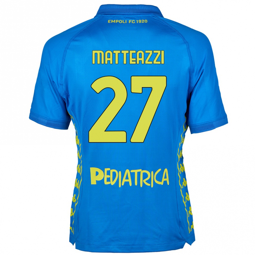 Vaikiškas Ernesto Matteazzi #27 Mėlyna Namų Marškinėliai 2024/25 T-Shirt