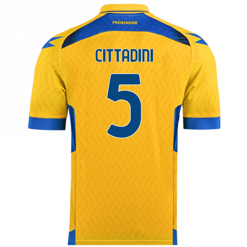 Vaikiškas Giorgio Cittadini #5 Geltona Namų Marškinėliai 2024/25 T-Shirt