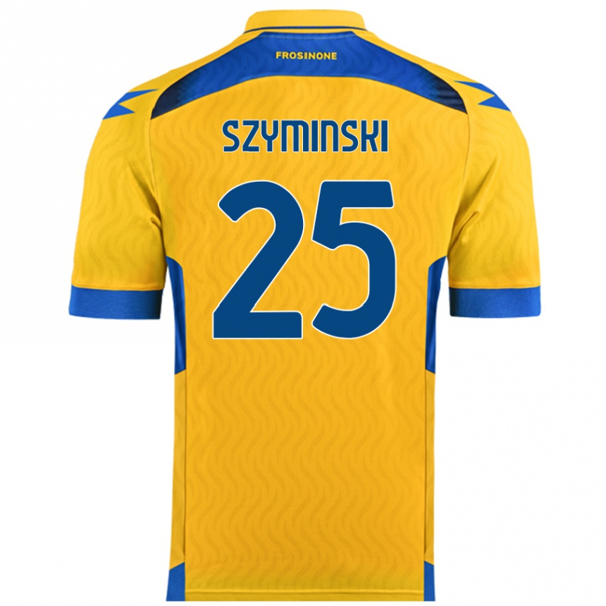 Vaikiškas Przemyslaw Szyminski #25 Geltona Namų Marškinėliai 2024/25 T-Shirt