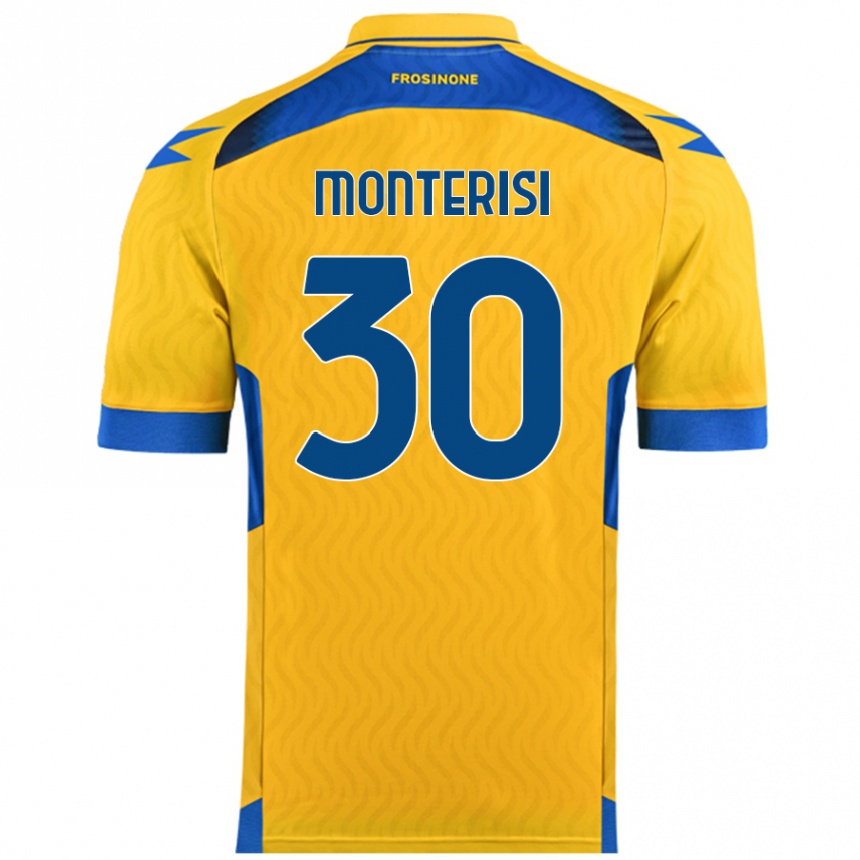 Vaikiškas Ilario Monterisi #30 Geltona Namų Marškinėliai 2024/25 T-Shirt