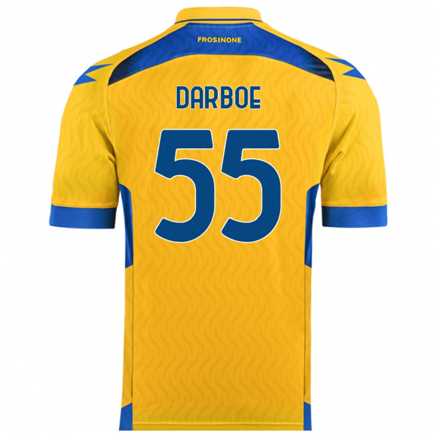 Vaikiškas Ebrima Darboe #55 Geltona Namų Marškinėliai 2024/25 T-Shirt