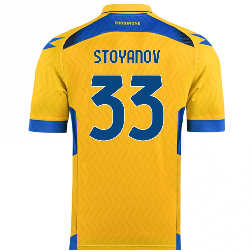 Vaikiškas Steliyan Stoyanov #33 Geltona Namų Marškinėliai 2024/25 T-Shirt