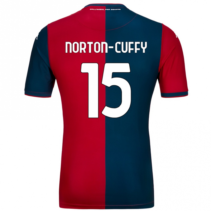 Vaikiškas Brooke Norton-Cuffy #15 Raudona Tamsiai Mėlyna Namų Marškinėliai 2024/25 T-Shirt