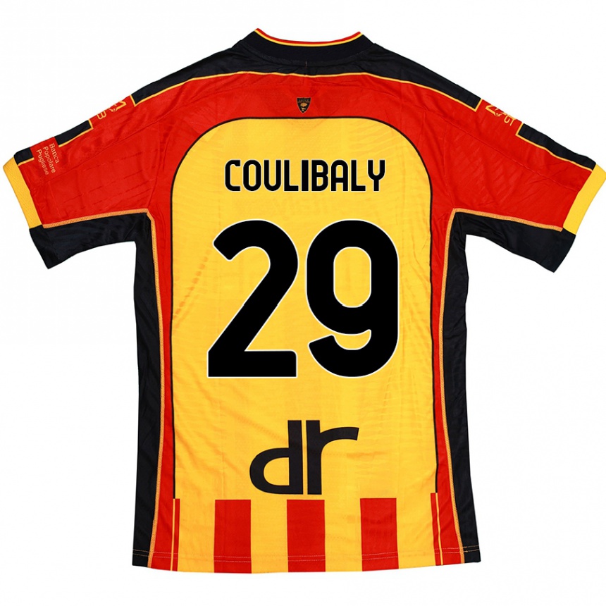 Vaikiškas Lassana Coulibaly #29 Geltona Raudona Namų Marškinėliai 2024/25 T-Shirt