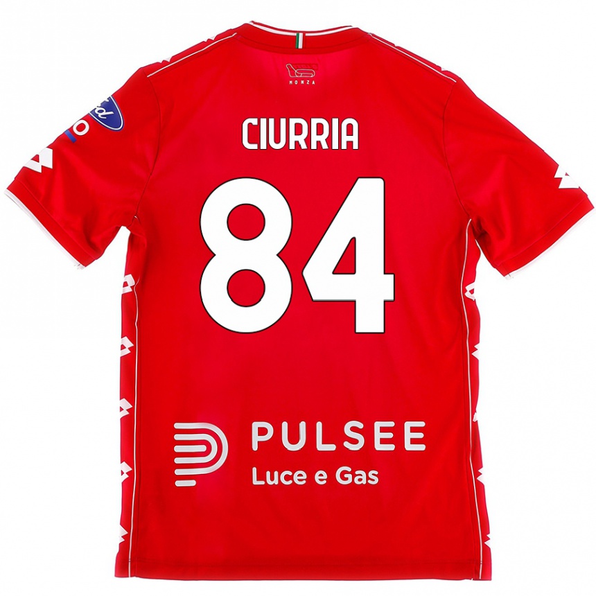 Vaikiškas Patrick Ciurria #84 Raudona Balta Namų Marškinėliai 2024/25 T-Shirt