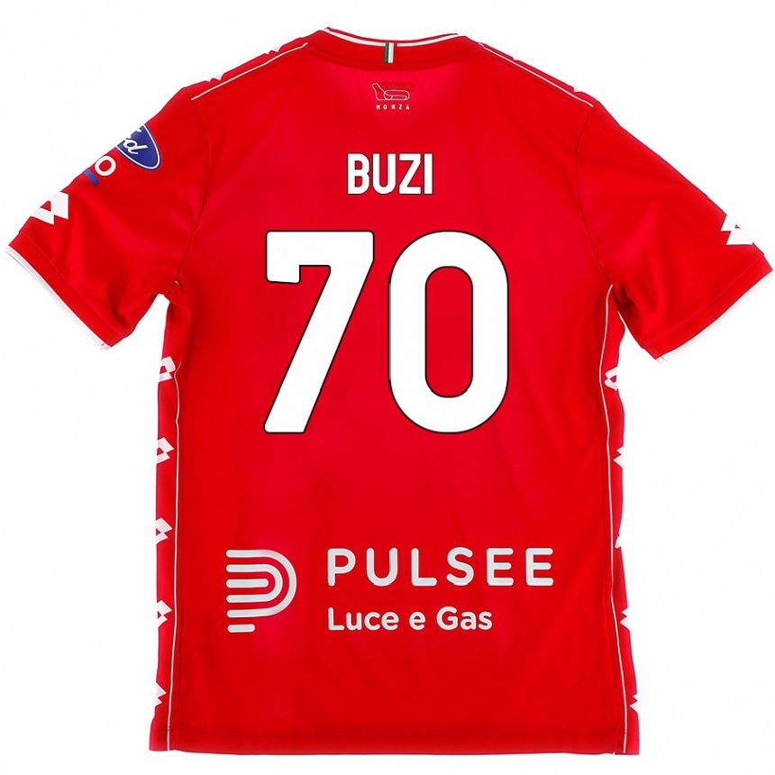 Vaikiškas Luis Buzi #70 Raudona Balta Namų Marškinėliai 2024/25 T-Shirt