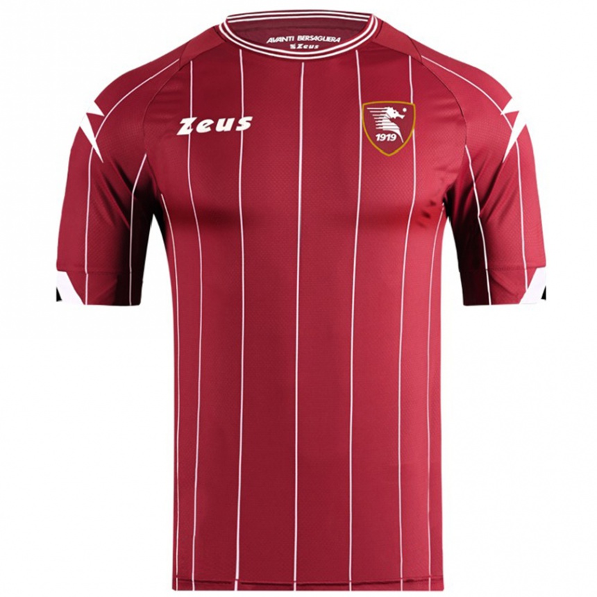 Vaikiškas Luigi Sepe #55 Burgundija Namų Marškinėliai 2024/25 T-Shirt