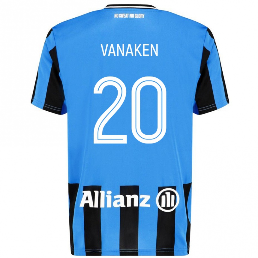 Vaikiškas Hans Vanaken #20 Dangaus Mėlyna Juoda Namų Marškinėliai 2024/25 T-Shirt