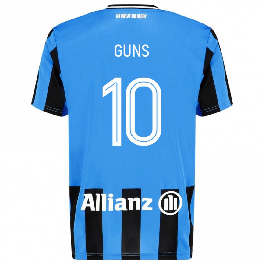 Vaikiškas Celien Guns #10 Dangaus Mėlyna Juoda Namų Marškinėliai 2024/25 T-Shirt